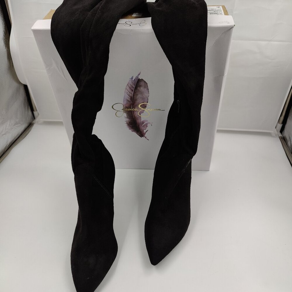 Jessica Simpson JS- Abrine, Stretch Supreme, Microsuede Black, Women's Size 10